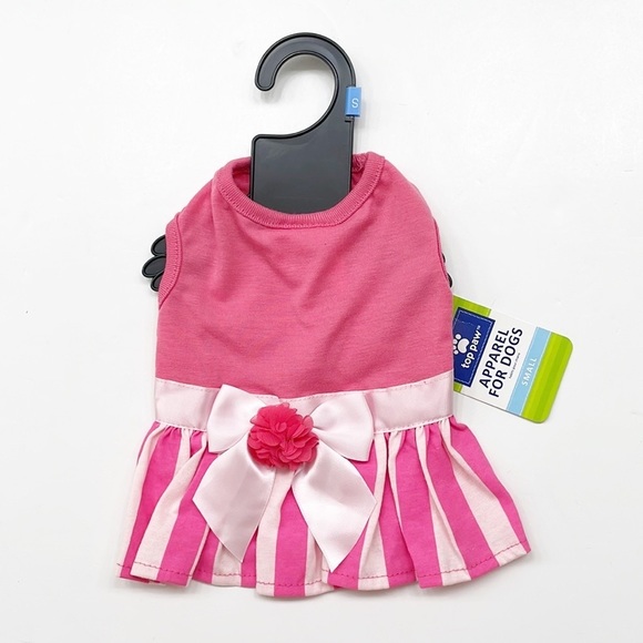 Top Paw Other - NEW Top Paw Pink Striped Skirt Dog Dress